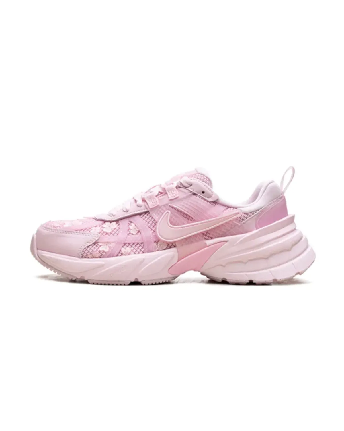 کتونی نایک V2k Run گلدار صورتی